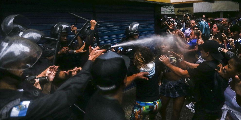 Nuevos incidentes en Copacabana en protesta por la muerte de DG (Efe).