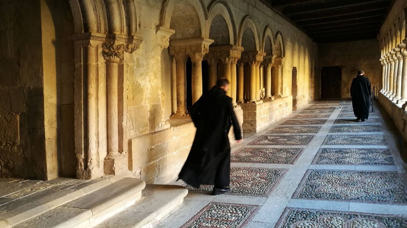 Foto: Monjes del Monasterio de Santo Domingo de Silos. (Getty/Cover/Cristina Arias)