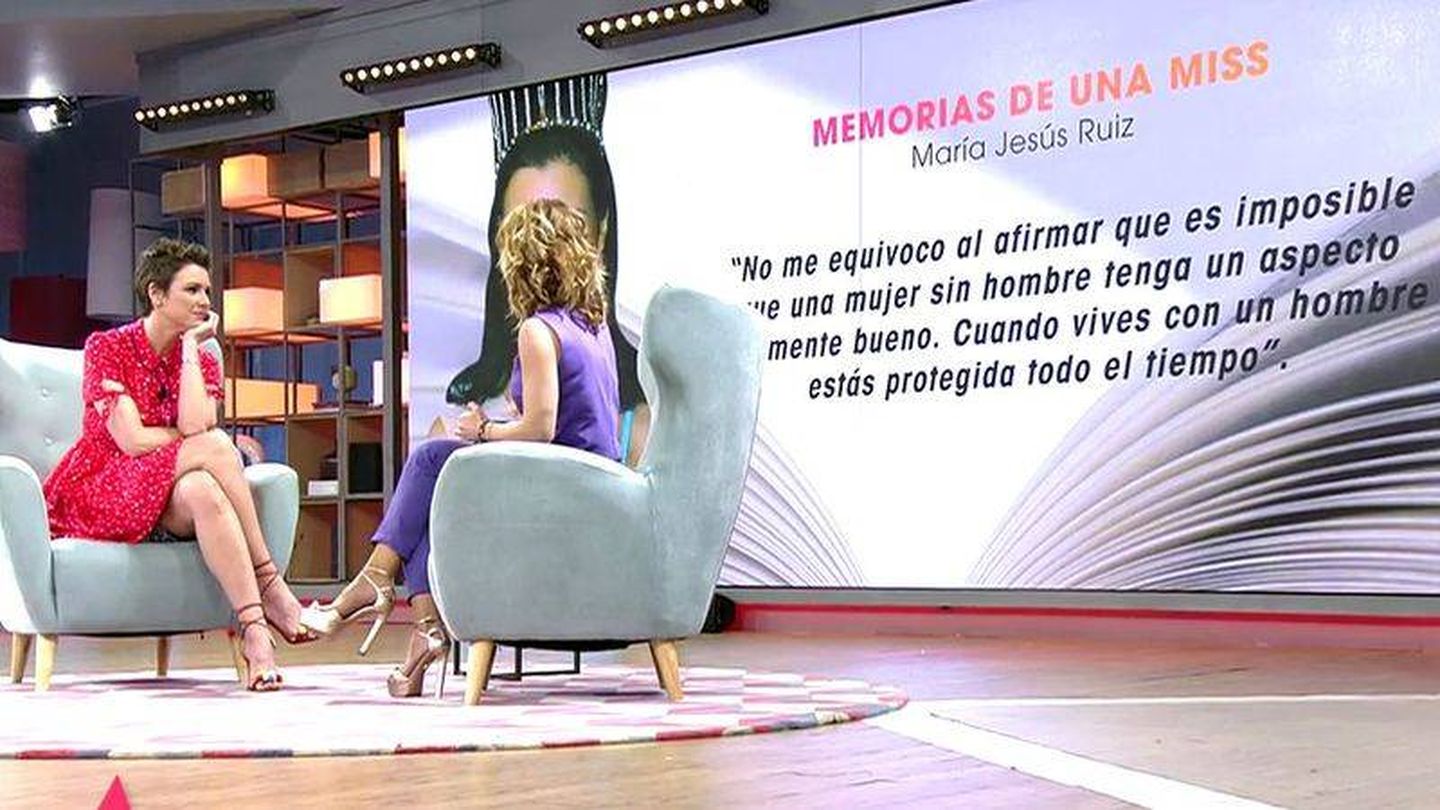 María Jesús Ruiz con Emma García, en 'Viva la vida'. (Telecinco)