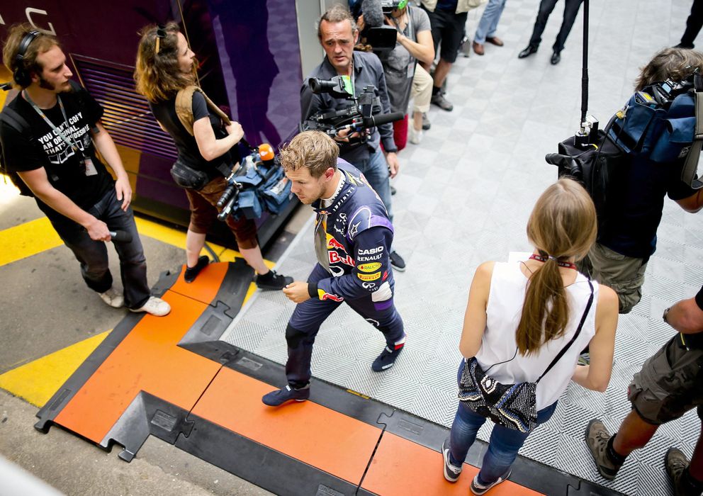 Foto: Sebastian Vettel, después de la tercera sesión de entrenamientos libres. (EFE)