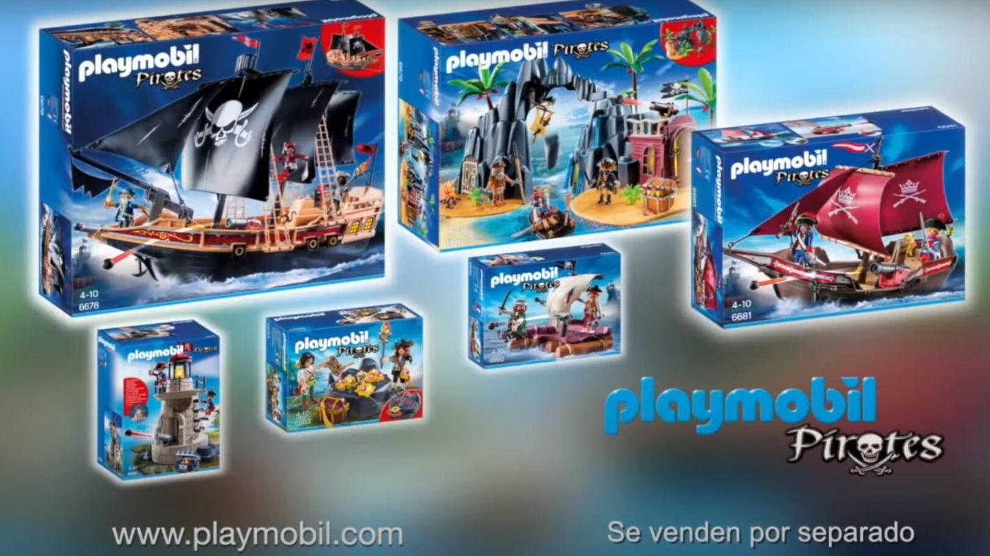 La línea de piratas de Playmobil tiene en la actualidad decenas de complementos (playmobil.es)