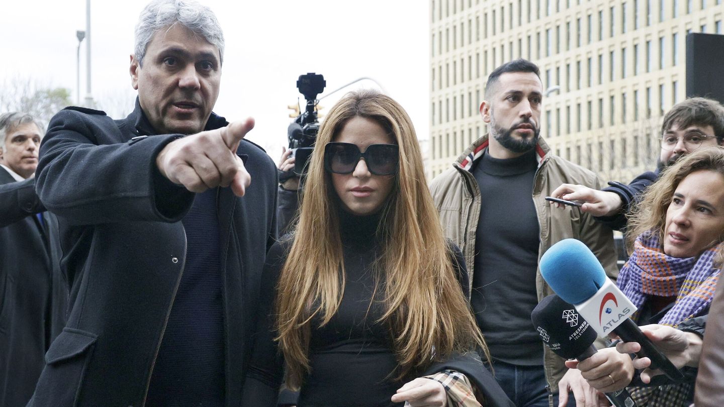 Shakira, en los juzgados de Barcelona. (EFE/Quique García)
