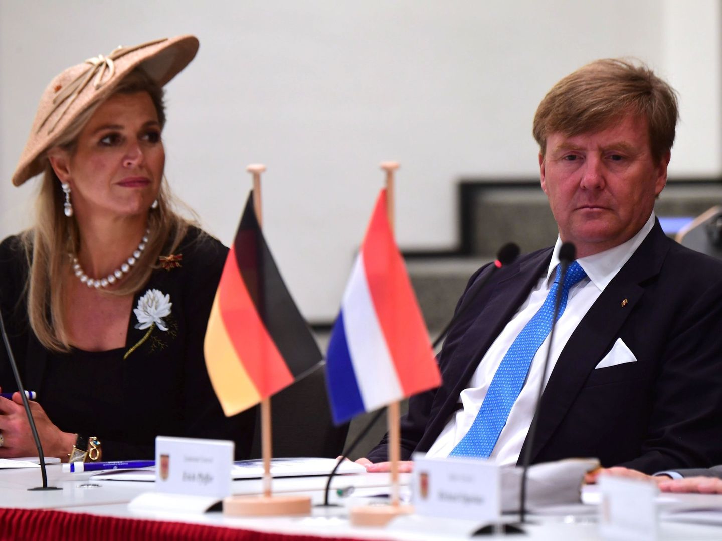Guillermo y Máxima de Holanda, durante una visita a Alemania. (EFE)