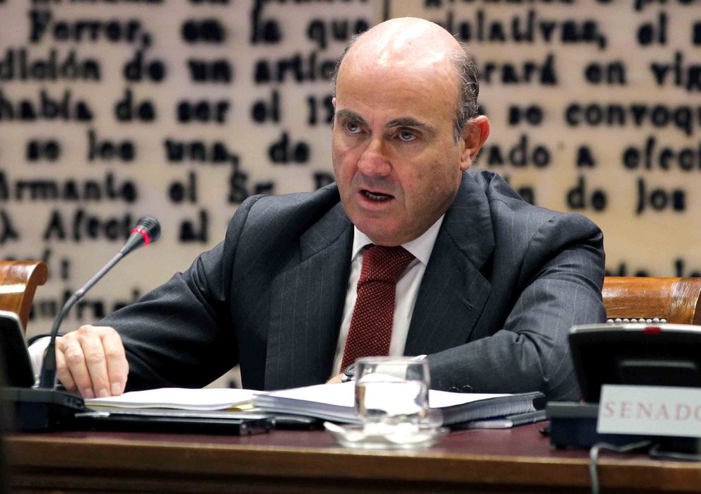 Foto: El ministro Luis de Guindos (EFE)