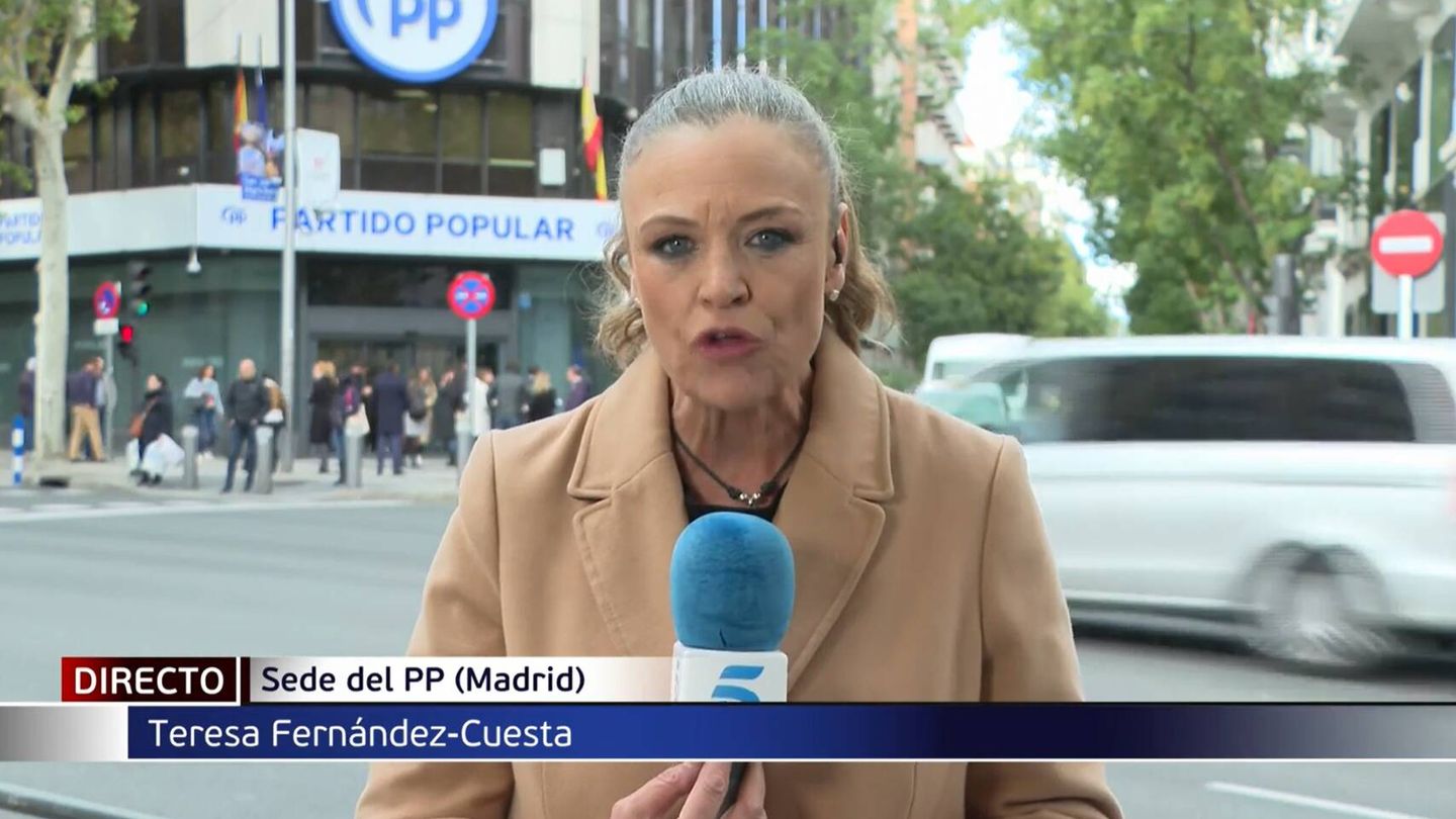 Teresa Fernández-Cuesta, en 'Informativos Telecinco'. (Mediaset)