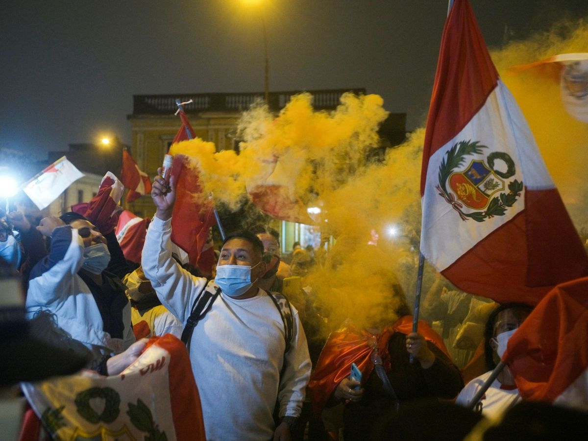 Foto: Simpatizantes de Keiko Fujimori en Lima. (Reuters)