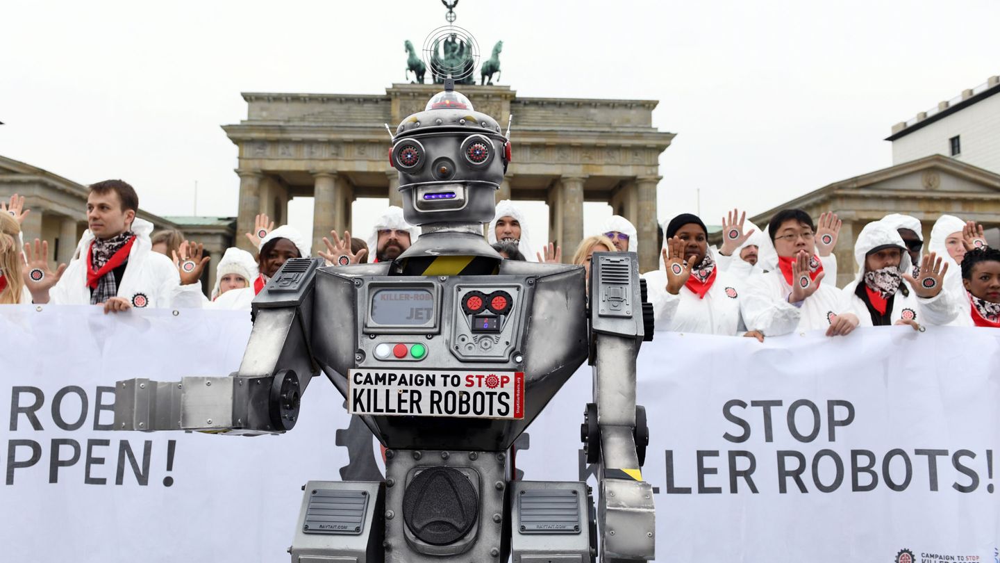 Activistas de la Campaign to Stop Killer Robots. (REUTERS)