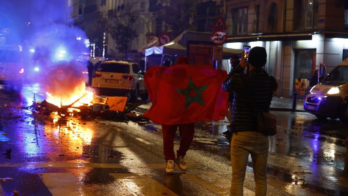La victoria de Marruecos ante Bélgica provoca graves disturbios en Bruselas