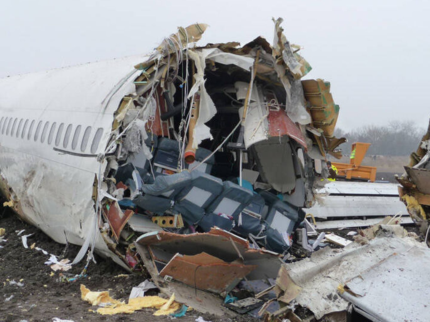 Imagen de la aeronave tras el accidente. (Informe Oficial)