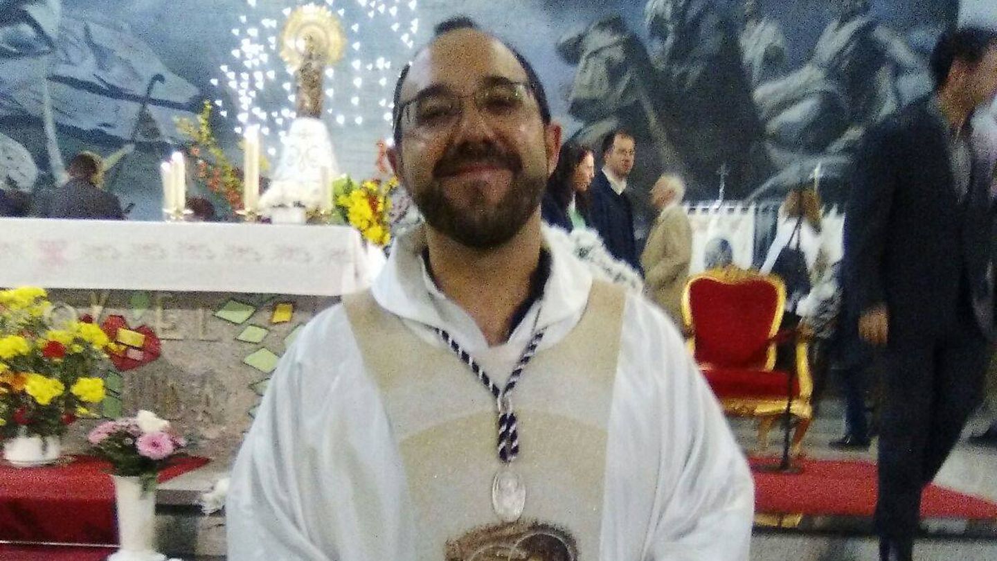 Casado, en la parroquia del Pilar de Madrid. (EC)