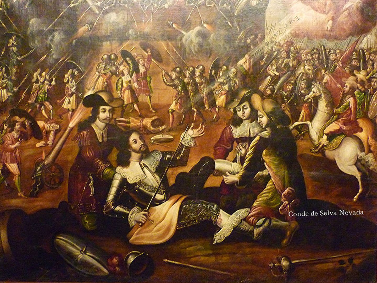 Herido en la batalla de Pamplona. 