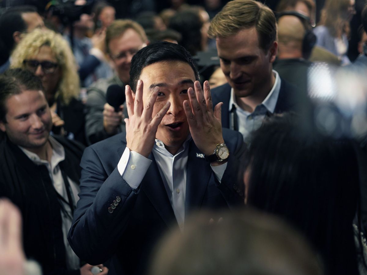 Foto: El candidato a las primarias demócratas Andrew Yang. (Reuters)