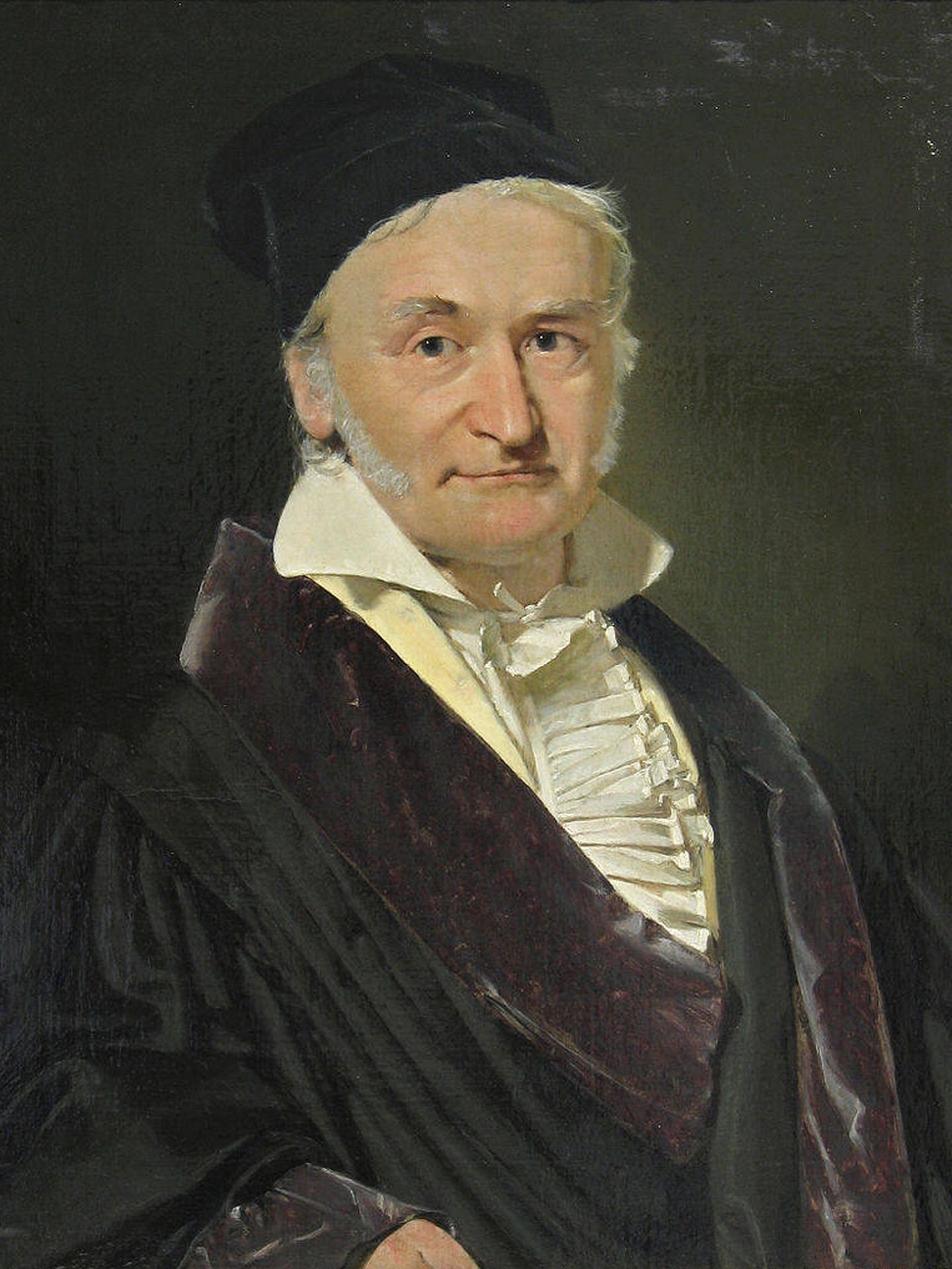 Retrato al óleo de Carl Friedrich Gauss, 1840. (Wikipedia)