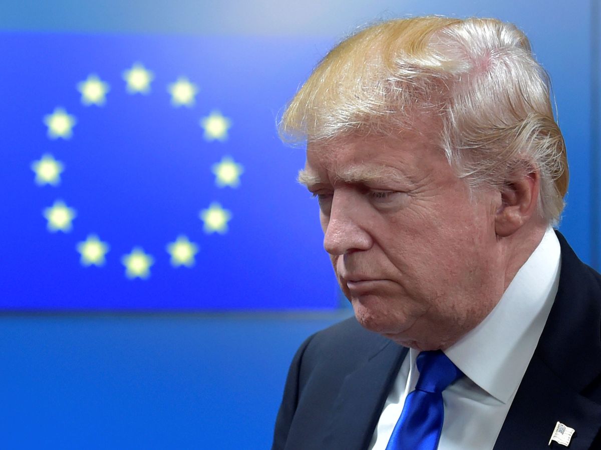 Foto: Donald Trump durante una visita a Bruselas en 2017. (Reuters)