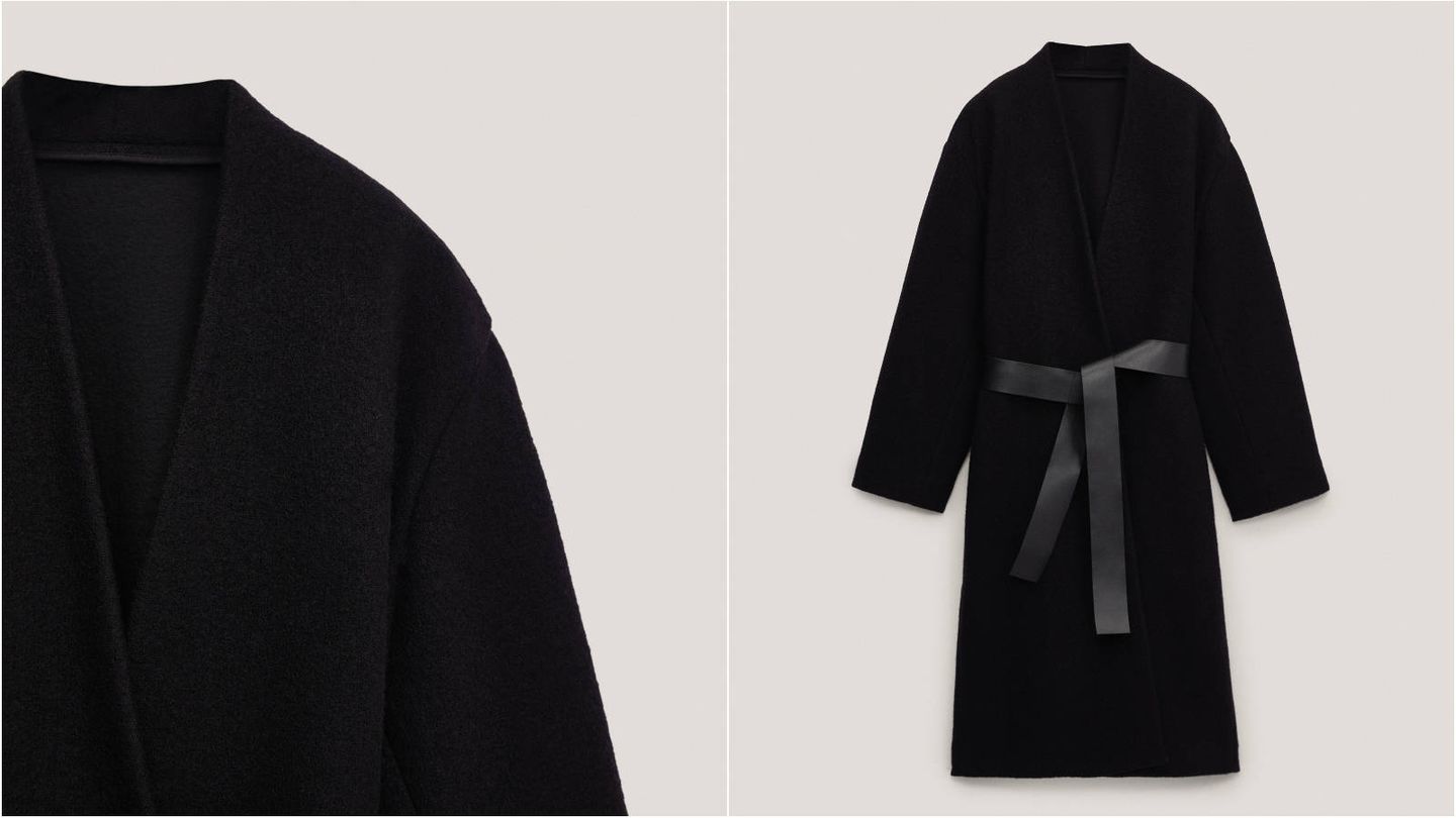 Este abrigo de Massimo Dutti es ideal para cualquier ocasión. (Cortesía)