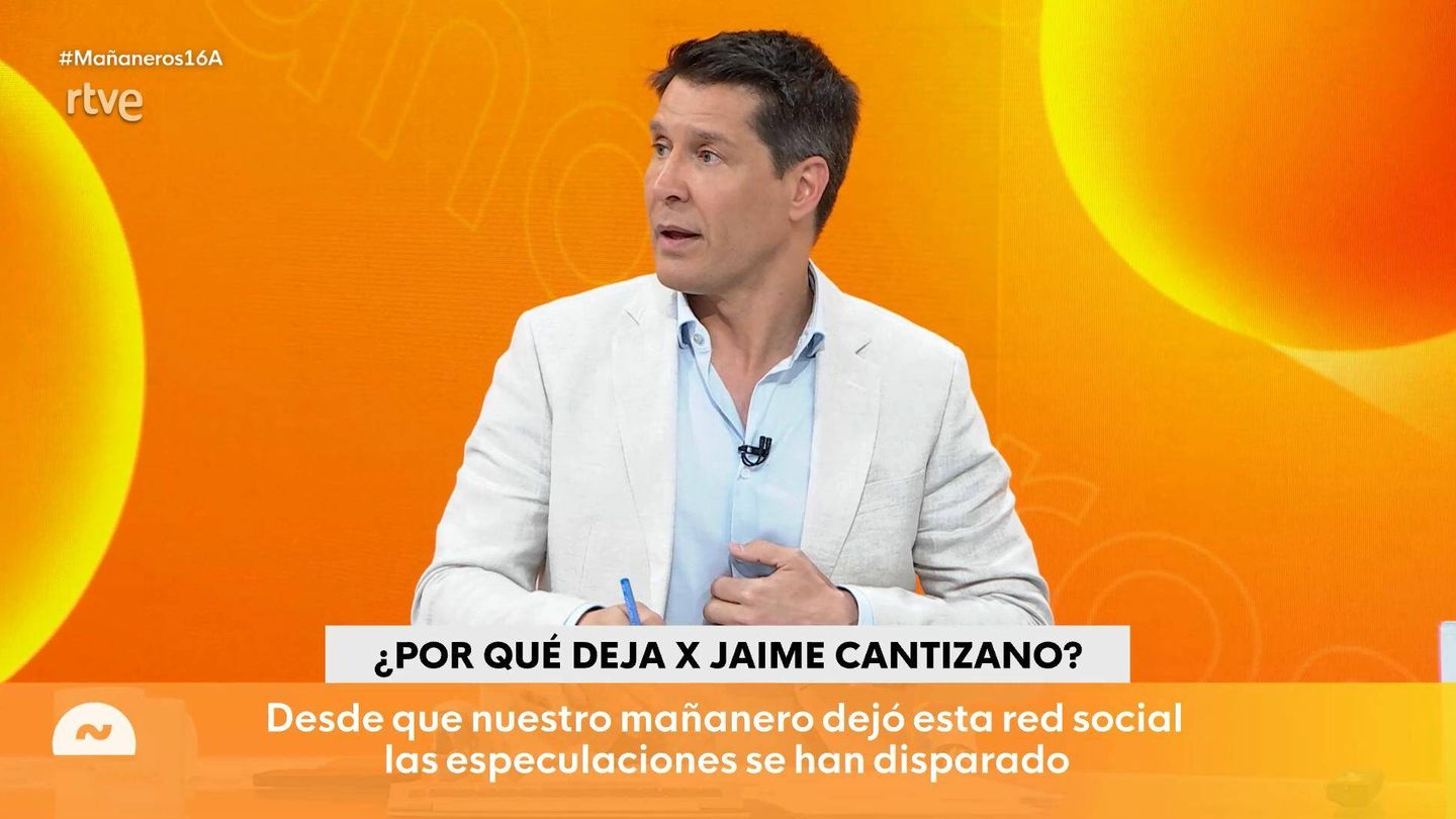 Jaime Cantizano, en 'Mañaneros'. (TVE)