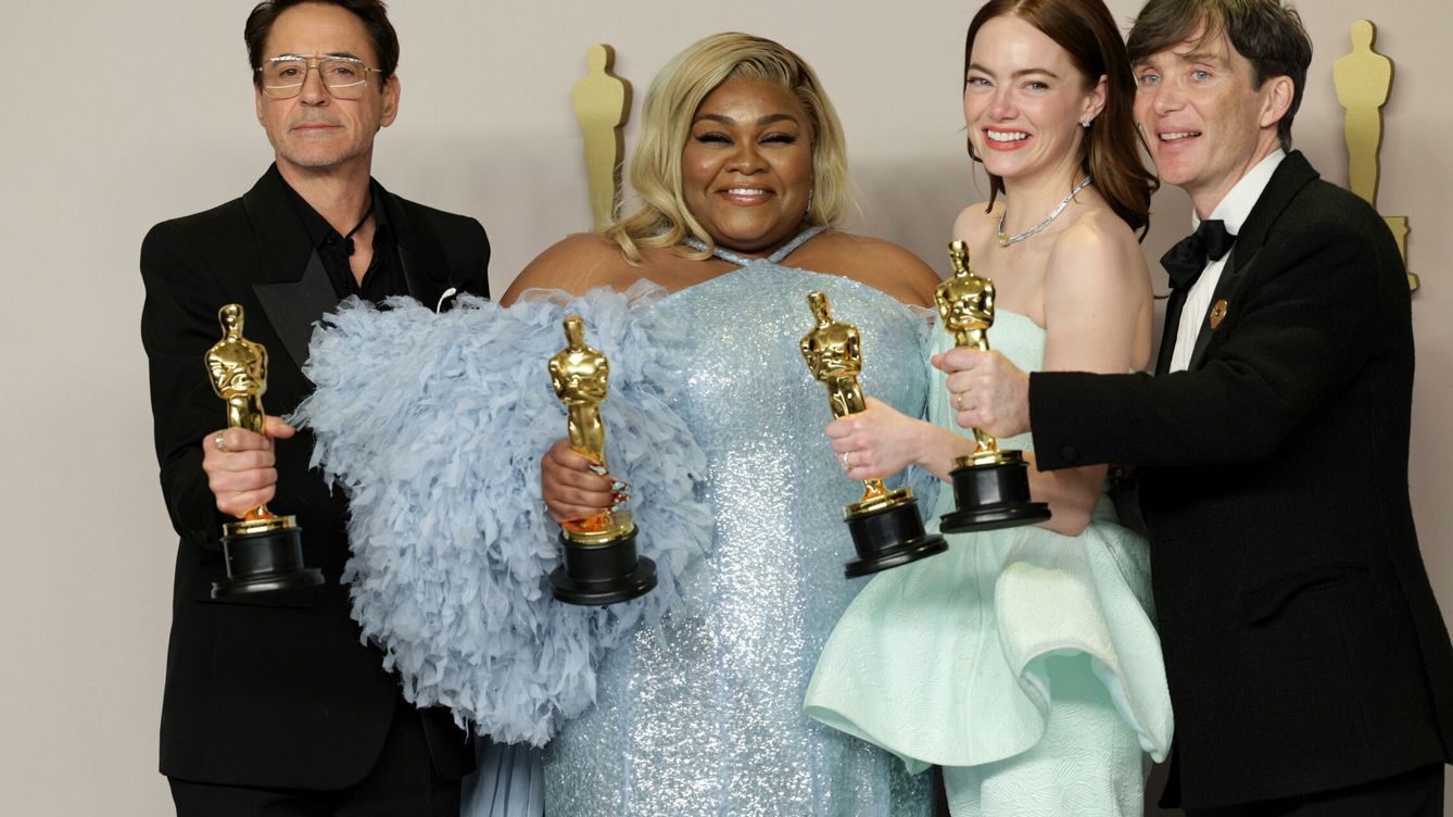 Foto: Ganadores Premios Oscar 2024, en directo: mejores momentos, actuaciones de los Oscars y resumen de los premios de 'Oppenheimer' (EFE/EPA/ALLISON DINNER)