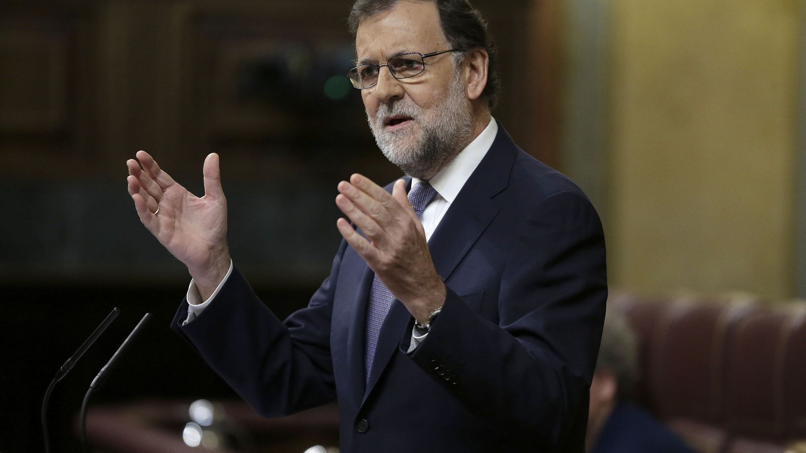 Foto: Mariano Rajoy, durante la segunda sesión del debate de investidura (Efe).