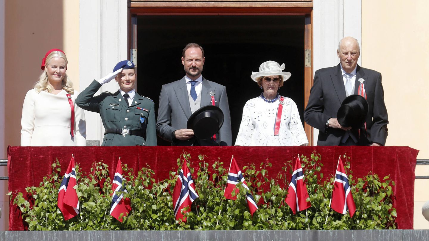 La familia real noruega en el Día Nacional. (CP)