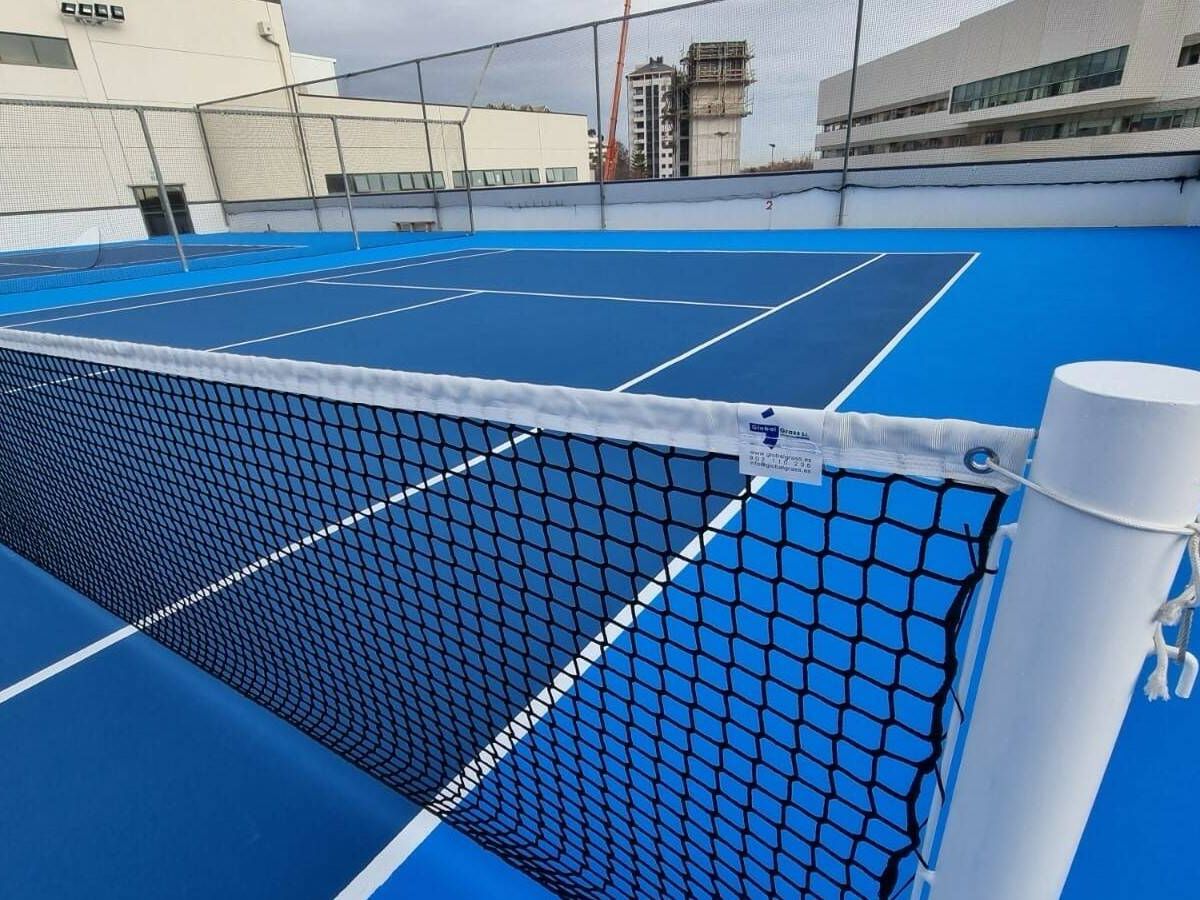 Foto: Vista de las nuevas pistas de tenis del Polideportivo de Benimaclet. (Ayuntamiento de Valencia)