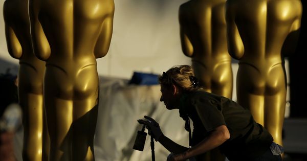 Foto: Preparativos para la 89 edición de los Oscar en Hollywood, California (EFE/PAUL BUCK)
