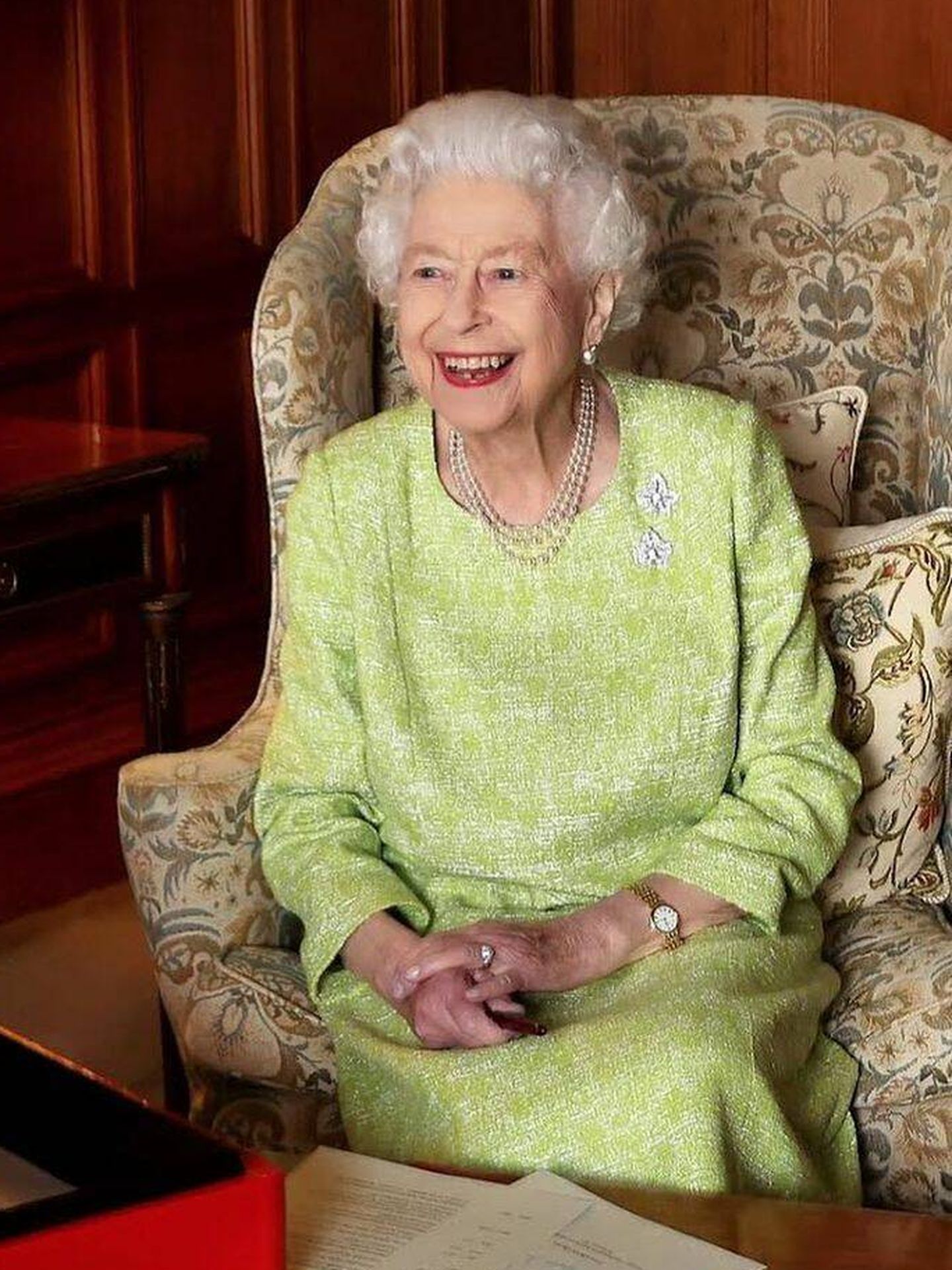 Una de las imágenes de la reina Isabel II con motivo de su Jubileo de Platino. (Instagram/@theroyalfamily)