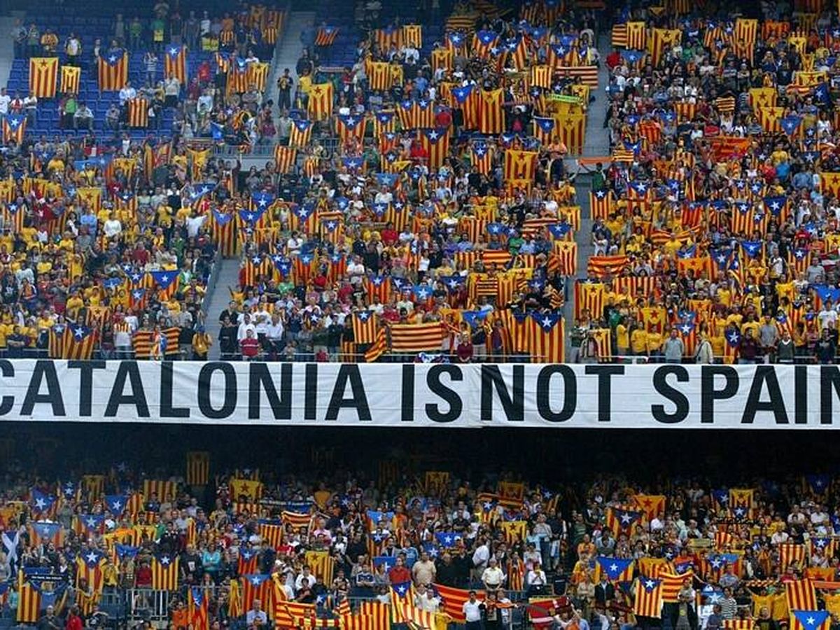 Foto: Pancarta en el Camp Nou.
