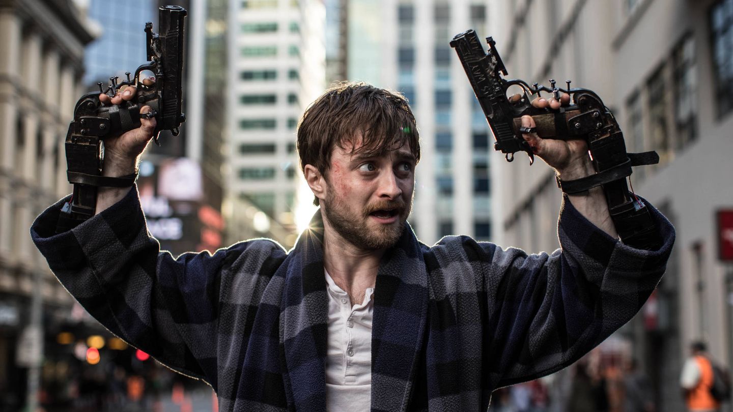 Daniel Radcliffe apuesta por el cine indie de emociones fuertes en 'Guns Akimbo'. (Amazon)