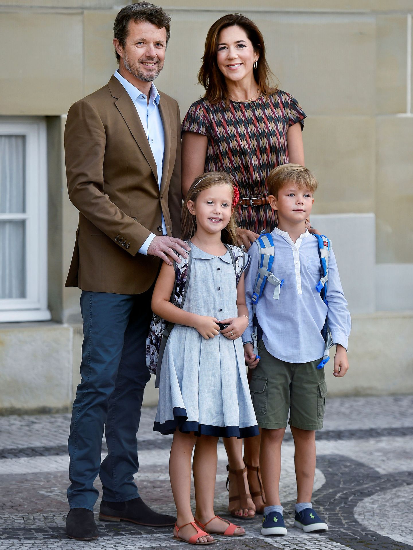 Vincent y Josephine con sus padres. (Reuters)