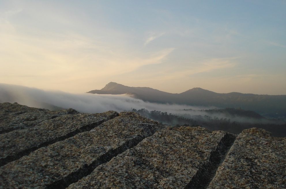 Panorámica de la sierra do Galiñeiro, en Galicia