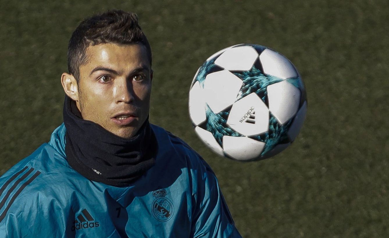 Cristiano Ronaldo, durante un entrenamiento. (EFE)