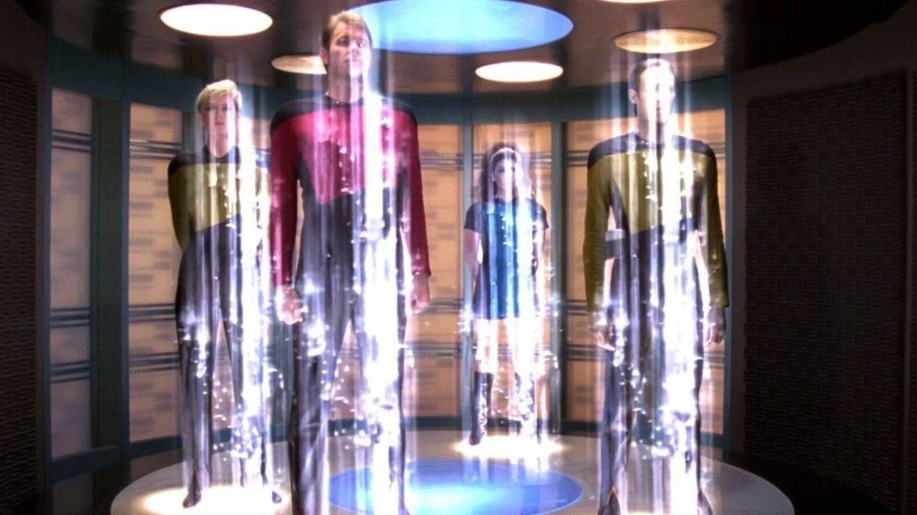 Foto: Consiguen teleportar información compleja. La materia todavía es ciencia ficción. Fotograma de Star Trek: The Next Generation. (Paramount)