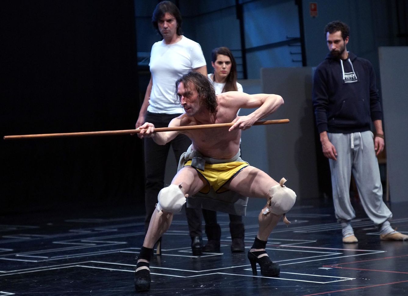 Foto: Rubén Olmo en uno de los ensayos de 'El público', de Lorca (Javier del Real)