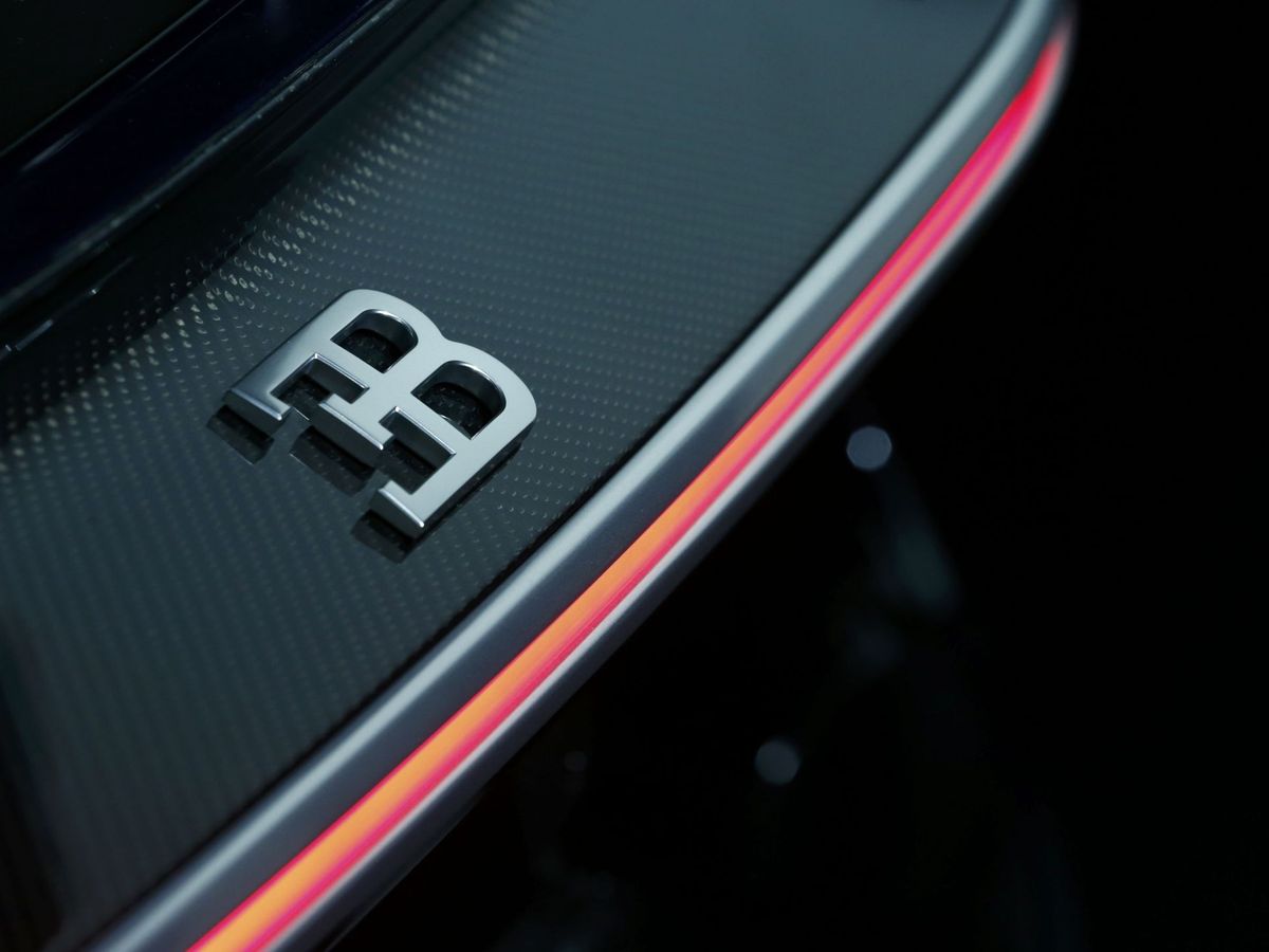 Foto: Logo de Bugatti (EFE)