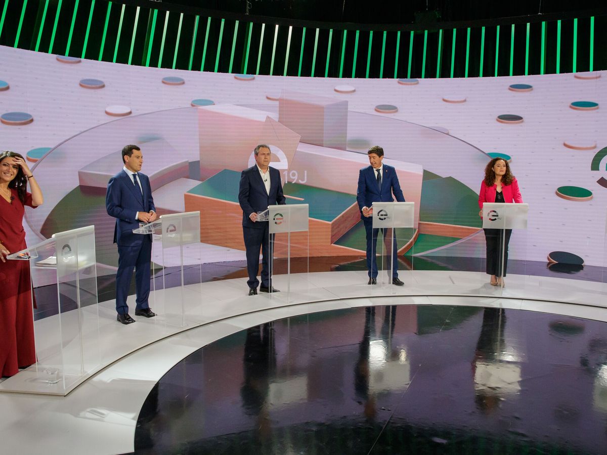 Foto: Debate electoral de los candidatos a la presidencia de la junta de andalucía