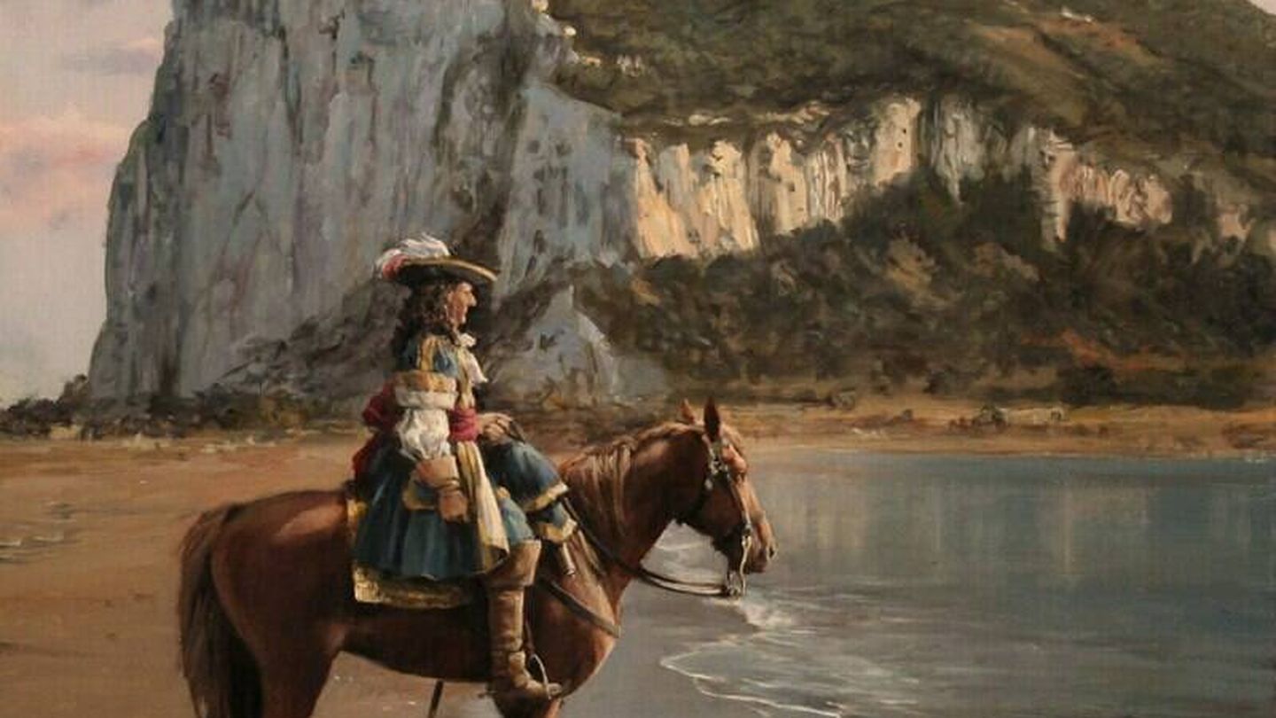 El último de Gibraltar, cuadro de Augusto Ferrer-Dalmau que retrata a Diego de Salinas, último gobernador español del peñón.