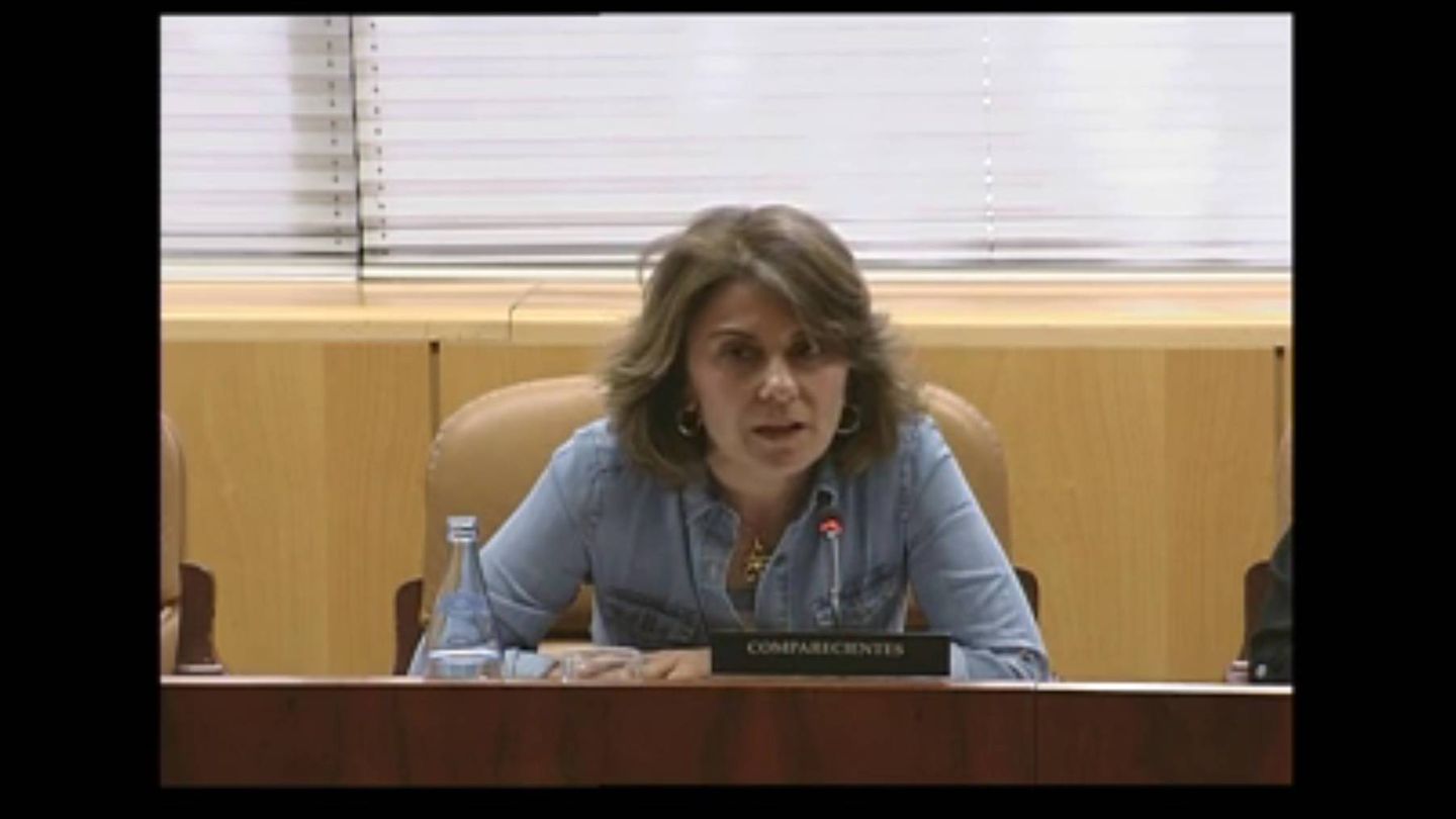 María Fernanda Richmond, cuando compareció en la Asamblea de Madrid.