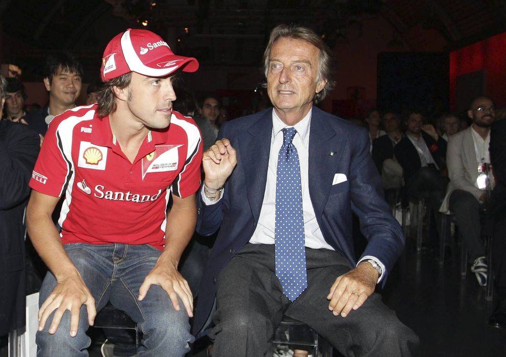Foto: Fernando Alonso y Luca di Montezemolo en una fotografía de archivo