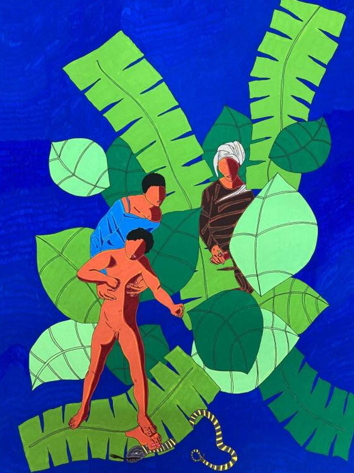 'MMDC 14', 2021, de Françoise Semiramoth. Acrylique sur papier 50 x 65cm. (Cortesía/Krystel Ann Art, Lisboa)