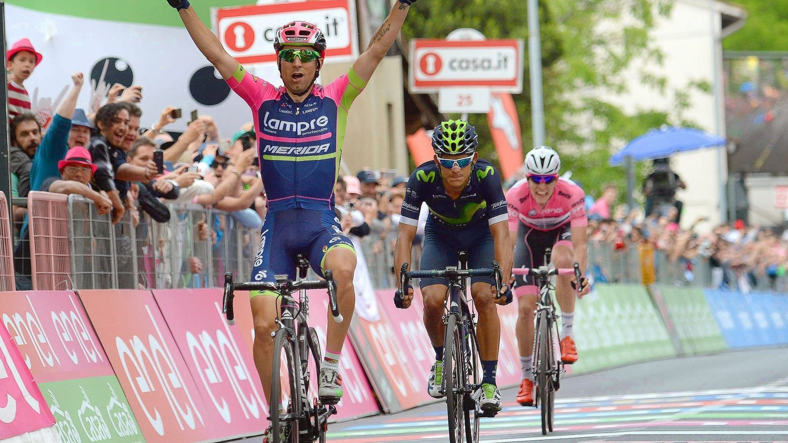 Foto: Ulissi ya ha ganado dos etapas en la presente edición del Giro (Luca Zennaro/EFE)