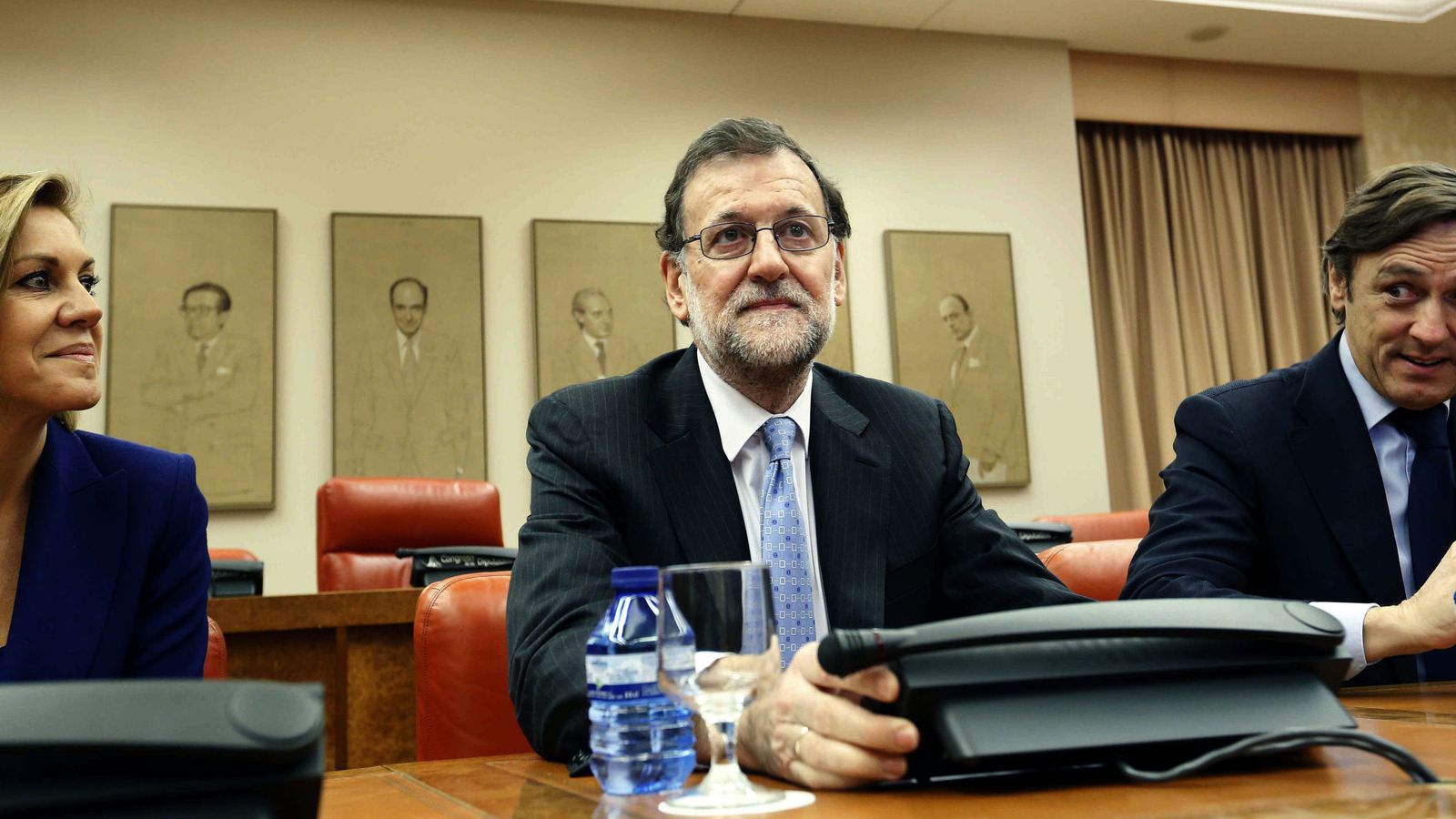 Foto: La dirección del PP, con Mariano Rajoy a la cabeza.