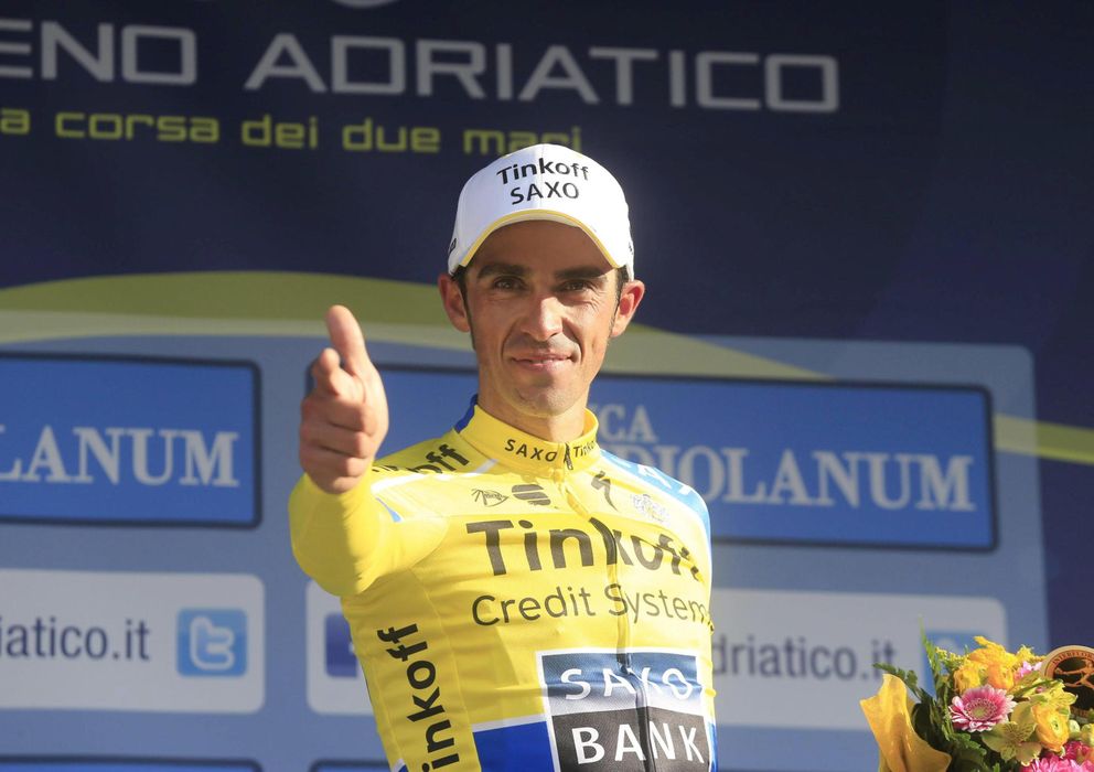 Foto: Alberto Contador se llevó la Tirreno-Adriático (EFE)
