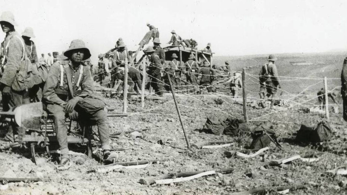 Militares españoles en un blocao (1921)
