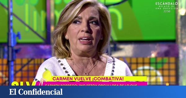 Carmen Borrego se arrastra, una vez más, ante ‘Sálvame’ y vuelve al programa de Telecinco