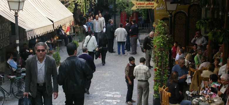 Calle comercial de Damasco. 