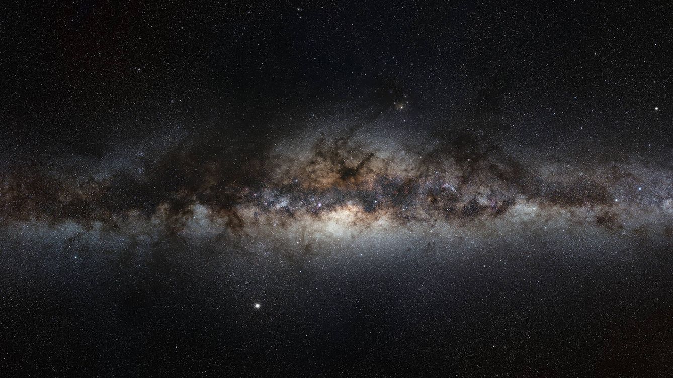 Foto: El centro de la Via Láctea. (ESO/S. Brunier)