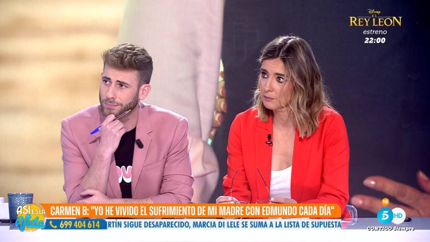 Los presentadores de 'Así es la vida', Sandra Barneda y César Muñoz. (Mediaset)