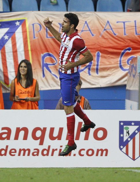 Foto: Diego Costa celebra un gol marcado en el Vicente Calderón
