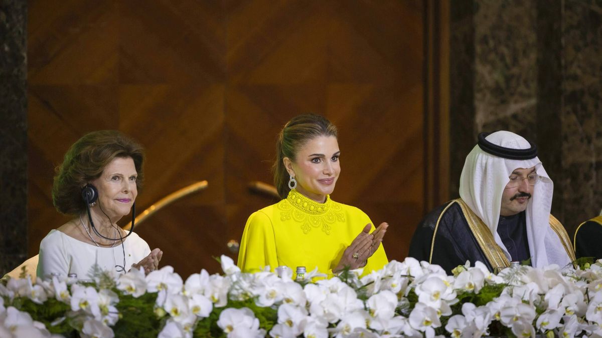 Los looks de gala de Rania de Jordania y Silvia de Suecia para su último encuentro