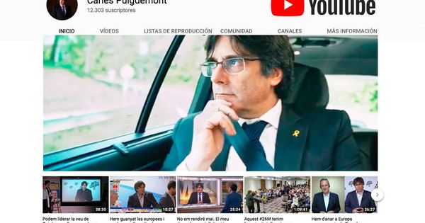 Foto: Canal de Youtube de Carles Puigdemont.